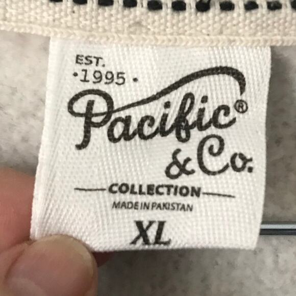 Pacific and Co Sweatshirt Size XL Extra Large Mens Mackinac Cream Gray Extra L - Picture 3 of 8